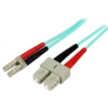 Startech Fiber Optic LC Fiber Optic SC Átalakító Világoskék 2m A50FBLCSC2