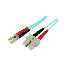 Startech Fiber Optic LC Fiber Optic SC Átalakító Világoskék 2m A50FBLCSC2 kábel és adapter