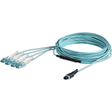 Startech Fiber Optic MPO Fiber Optic LC Átalakító Zöld 10m MPO8LCPL10M kábel és adapter
