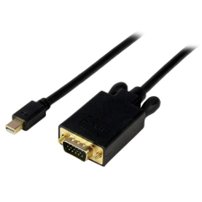 Startech MDP2VGAMM10B mini DipslayPort - VGA (Apa-Apa) Adapterkábel 3m Fekete kábel és adapter