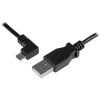 Startech - Micro-USB Charge-and-Sync Cable M/M - Left-Angle Micro-USB - 30/24 AWG - 1 m