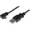 Startech - Micro-USB Charge-and-Sync Cable M/M - Right-Angle Micro-USB - 30/24 AWG - 1 m