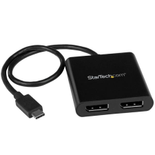 Startech MSTCDP122DP USB 2.0 Type-C - 2x DisplayPort adapter kábel és adapter