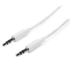 Startech MU2MMMSWH 3.5mm Jack (apa - apa) kábel 2m - Fehér (MU2MMMSWH) kábel és adapter