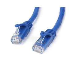 Startech N6PATC3MBL hálózati kábel Kék 3 M Cat6 U/UTP (UTP) kábel és adapter