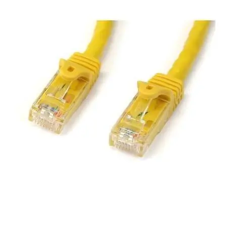 Startech N6PATC3MYL hálózati kábel Sárga 3 M Cat6 U/UTP (UTP) kábel és adapter