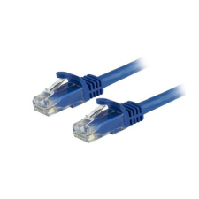 Startech - N6PATC50CMBL UTP CAT6 Patch kábel 0.5m Kék kábel és adapter