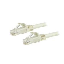 Startech - N6PATC5MWH UTP CAT6 Patch kábel 5m Fehér kábel és adapter