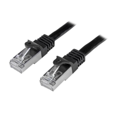 Startech N6SPAT50CMBK S/FTP CAT6 Patch kábel 0.5m Fekete kábel és adapter