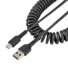 Startech R2ACC-1M-USB-CABLE USB-A apa - USB-C apa 2.0 Adat és töltőkábel - Fekete (1m)