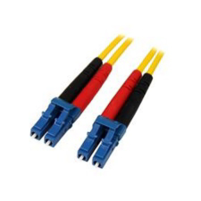 Startech SMFIBLCLC1 optikai patch kábel LC Duplex SM 1m - Sárga kábel és adapter