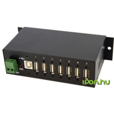 Startech ST7200USBM USB 2.0 ipari 7 Port HUB hub és switch