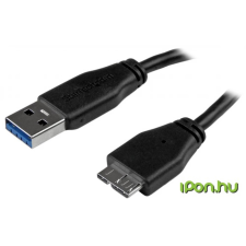 Startech USB 3.0 USB 3.0 Micro-B Átalakító Fekete 2m USB3AUB2MS kábel és adapter