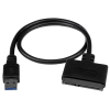 Startech USB 3.1 SATA + Táp Átalakító Fekete 10cm USB312SAT3CB