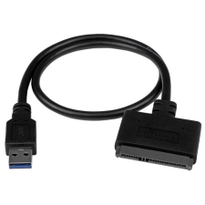 Startech USB 3.1 SATA + Táp Átalakító Fekete 10cm USB312SAT3CB kábel és adapter