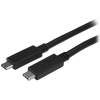 Startech USB 3.1 Type C Összekötő Fekete 1m USB31C5C1M