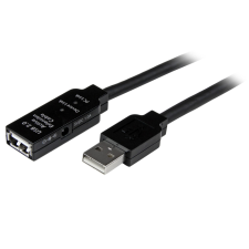 Startech USB-A - USB-A Hosszabbító Kábel 35m - Fekete (USB2AAEXT35M) kábel és adapter