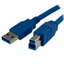 Startech USB A - USB B Kábel Startech USB3SAB1M Kék kábel és adapter