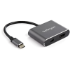 Startech USB C Multiport Video Adapter - 4K 60Hz USB-C to HDMI 2.0 or Mini DisplayPort 1.2 Monitor Adapter