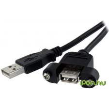 Startech USB Hosszabbító Fekete 30cm USBPNLAFAM1 kábel és adapter