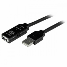 Startech USB-kábel Startech USB2AAEXT10M Fekete kábel és adapter