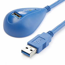 Startech USB-kábel Startech USB3SEXT5DSK USB A Kék kábel és adapter