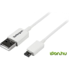 Startech USB Micro USB Átalakító Fehér 2m USBPAUB2MW
