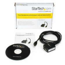 Startech USB–RS232 Adapter Startech ICUSB2321FIS Fekete kábel és adapter