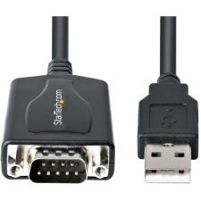 Startech USB Soros Átalakító Fekete 1m 1P3FPC-USB-SERIAL kábel és adapter