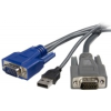 Startech USB VGA 2 in 1 KVM kábel, 1.8m