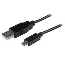 Startech USBAUB1MBK USB 2.0 - Micro USB Slim adat/töltőkábel 1m - Fekete mobiltelefon kellék