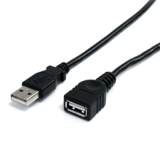 Startech USBEXTAA6BK USB apa - USB anya kábel 1.8m - Fekete kábel és adapter