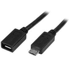 Startech USBUBEXT50CM micro USB Hosszabbító Kábel 0.5m Fekete (USBUBEXT50CM) kábel és adapter