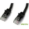 Startech UTP CAT6 Összekötő Fekete 15m N6PATC15MBK
