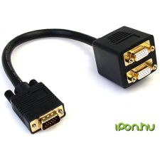 Startech VGA/D-Sub Elosztó Fekete 40cm VGASPL1VV kábel és adapter