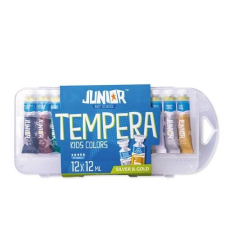 Statovac Tempera Junior 12 x 12 ml kemény dobozos ecsettartóval tempera