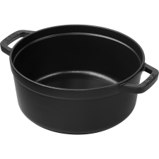 Staub La Cocotte 20cm Sütőedény kerek - Fekete edény