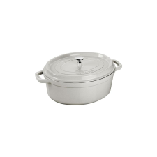 Staub Oval Cast Iron Pot - 3.2 ltr, White Truffle edény