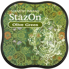 StazOn StazOn MIDI oldószeres festékpárna - Oliva zöld bélyegző