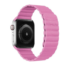 stbazar Apple Watch mágneses bőr szíj 38mm/40mm rózsaszín okosóra kellék