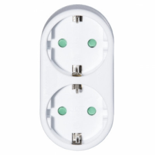 Steck földelt 2-es hálózati elosztó ST2 hosszabbító, elosztó