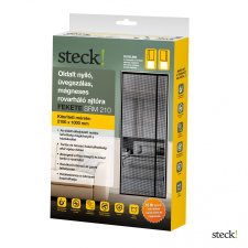 Steck Jobb oldalt nyíló üvegszálas mágneses rovarháló ajtóra, fekete, 2100x1000mm szúnyogháló