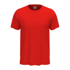 STEDMAN Classic, unisex rövid ujjú környakas póló, Scarlet Red-S férfi póló