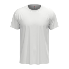 STEDMAN Classic, unisex rövid ujjú környakas póló, White-S férfi póló