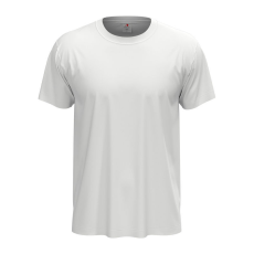 STEDMAN Classic, unisex rövid ujjú környakas póló, White-XS
