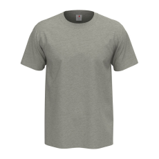 STEDMAN Comfort, körkötött rövid ujjú férfi póló, Grey Heather-3XL