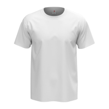 STEDMAN Comfort, körkötött rövid ujjú férfi póló, White-XL férfi póló