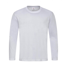 STEDMAN Férfi hosszú ujjú pulóver Stedman Classic-T Long Sleeve L, Fehér férfi póló