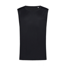 STEDMAN Férfi ujjatlan felső Stedman Active 140 Sleeveless Men S, Opál fekete atléta, trikó