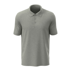 STEDMAN Lux klasszikus fazonú férfi galléros póló, Grey Heather-M